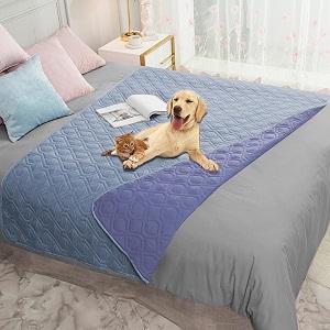 ameritex waterproof dog bed cover pet blanket for furniture bed couch sofa reversible