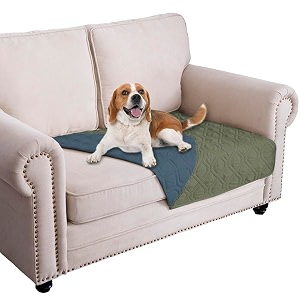 ameritex waterproof dog bed cover pet blanket for furniture bed couch sofa reversible