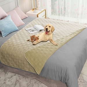 ameritex waterproof dog bed cover pet blanket for furniture bed couch sofa reversible