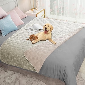 ameritex waterproof dog bed cover pet blanket for furniture bed couch sofa reversible