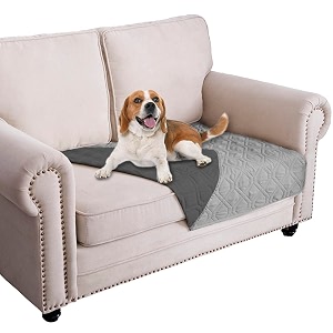 ameritex waterproof dog bed cover pet blanket for furniture bed couch sofa reversible