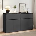 AMERLIFE 63" DIY Modular Storage Cabinet, 2-Piece 2-Door 1-Drawer Cabinet