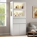 AMERLIFE 72" H DIY Modular Cabinet Unit, Flexible Stackable &amp; Side-by-Side