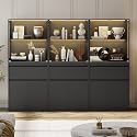 AMERLIFE 72" H DIY Modular Cabinet, 6-Piece Storage &amp; Display Units