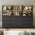 AMERLIFE 72" H DIY Modular Cabinet, 6-Piece Storage &amp; Display Units