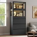AMERLIFE 72" H DIY Modular Cabinet Unit, Flexible Stackable &amp; Side-by-Side