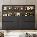 AMERLIFE 72" H DIY Modular Cabinet, 6-Piece Storage &amp; Display Units
