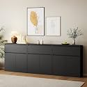 AMERLIFE 95" DIY Modular Storage Cabinet, 3-Piece 2-Door 1-Drawer Cabinet