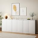 AMERLIFE 95" W DIY Modular Storage Cabinet, 3-Piece 2-Door Cabinet