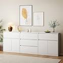 AMERLIFE 95" W DIY Modular Storage Cabinet, 3-Piece Mixed Storage Units