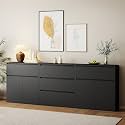 AMERLIFE 95" W DIY Modular Storage Cabinet, 3-Piece Mixed Storage Units