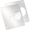 Amerock 1 Pair Cabinet Hinge Steel Reinforcement Plate with Screws