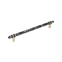 Amerock 10-1/16" Carrione Marble Black/Golden Champagne Drawer Pull
