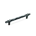 Amerock 6-5/16" Carrione Marble Black/Black Bronze Drawer Pull