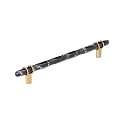 Amerock 8" Carrione Marble Black/Champagne Bronze Drawer Pull
