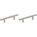 Amerock | Cabinet Pull | Stainless Steel | 3 inch (76 mm) Center to Center | Bar Pulls | 2 Pack | Drawer Pull | Drawer Handle | Cabinet Hardware