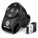 AMERTEER Bluetooth Wireless Presentation clicker for PowerPoint presentations, RF 2.4GHz Finger Ring Remote, PPT Slides Rechargeable