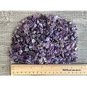Amethyst Chips – Natural Mini Amethyst Stones, Crushed Undrilled Amethyst, Semi-Tumbled Genuine Amethyst (3 lbs Bulk)