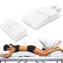 Amethyst Lake Pregnancy Massage Cushion with Headrest – Full Body Prenatal Bolster Positioning System – Ideal for Lower Back Pain and After Breast Surgery - White