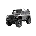 Amewi AMXRock Mini-D90 Scale Crawler 4WD 1:16 RTR Grey with Remote Control, Battery, Charging Cable