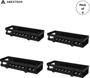 amextron multi-purpose wall mount shelf with dual hooks iron wall shelf