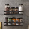 Multipurpose Metal Wall Mount Rack for Bathroom Storage | Bathroom Shampoo Holder for Wall |Bedroom Shelf Organizer and Rack for Kitchen Storage Wall Mounted | Medium Size-Pack of 1 (2 Racks)