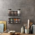 Multipurpose Metal Wall Mounted Shelf for Bathroom &amp; Kitchen(Pack of 3) 2 each | Wall-Mounted Storage Shelf for Home, Kitchen, Bathroom, Bedroom, or Office (Medium, Black) wall mounting shelf