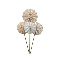AMFIN Fan Cupcake Cake Toppers - Biege (Light)