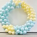 AMFIN (Pack of 100) Pastel Birthday Decoration Item Balloons - Blue &amp; Yellow