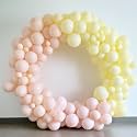AMFIN (Pack of 100) Pastel Birthday Decoration Item Balloons - Pink &amp; Yellow
