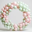 AMFIN (Pack of 200) Pastel Birthday Decoration Item Balloons - Green &amp; Pink
