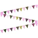 AMFIN® (Pack of 3) Party Bunting Flags Banner for Birthday Decoration, Decoration for Wedding, Engagement, Baby Shower, 1st Birthday, Anniversary Party, Christmas &amp; New Year - Multi (Star)