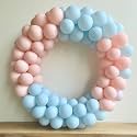 AMFIN (Pack of 50) Pastel Birthday Decoration Item Balloons - Blue &amp; Pink