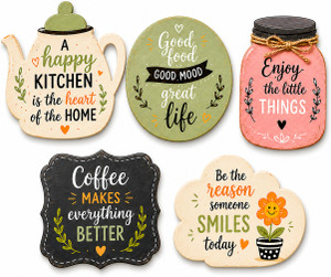 amfly wooden fridge magnet set of 5 kitchen coffee home decor magnets fridge magnet door magnet pack of 5