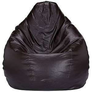 amica bean bag cover leatherette brown sofa cover chair sturdy zipper recliner bean bag cover organizing storage water resistant furniture no filler