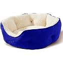 AMICA Dog Bed, Cat Beds for Indoor Cats, Pet Bed for Puppy and Kitty, Extra Soft &amp; Machine Washable with Anti-Slip &amp; Water-Resistant Oxford Bottom (Royal Blue, XXXL)