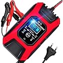 amiciSmart 12V Automatic Car Battery Charger, 7-Stage Intelligent Battery Maintainer (Lead Acid Battery Charger)