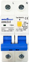 amiciSmart 16A RCBO, 220V Residual Current Circuit Breaker with Over Current Shock Proof, with On/Off Switch for Leakage Protection MCB (2)