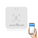 amiciSmart 24G Radar Human Presence Detector, mmWave Motion Sensor- Smart Life App Compatible | Automate Customized Scenes | Photocell Sensor for Light Intensity Detection