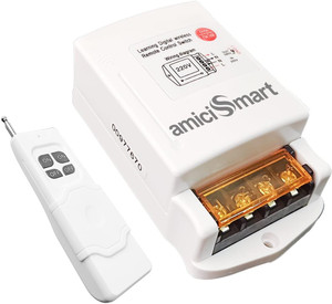 amicismart wireless remote controlled electrical switch 220v onoff switch 32 a one way electrical switch pack of 1 number of switches - 1