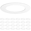 Amico Goof Rings for 6 Inch Recessed Lights, 24 Pack, White