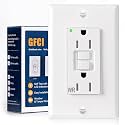 Amico GFCI Outlet 15 Amp, 1 Pack, White, Weather Resistant(WR)