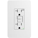 Amico GFCI Outlet 20 Amp, 1 Pack, White, WR, screwless wall Plate