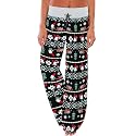 AMiERY Women's Comfy Casual Pajama Pants Floral Print Drawstring Palazzo Lounge Pants Wide Leg