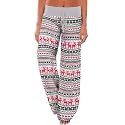 AMiERY Women's Comfy Casual Pajama Pants Floral Print Drawstring Palazzo Lounge Pants Wide Leg
