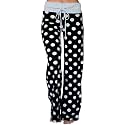 AMiERY Women's Comfy Casual Pajama Pants Floral Print Drawstring Palazzo Lounge Pants Wide Leg