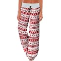 AMiERY Women's Comfy Casual Pajama Pants Floral Print Drawstring Palazzo Lounge Pants Wide Leg