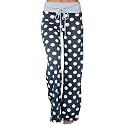 AMiERY Women's Comfy Casual Pajama Pants Floral Print Drawstring Palazzo Lounge Pants Wide Leg