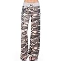 AMiERY Women's Comfy Casual Pajama Pants Floral Print Drawstring Palazzo Lounge Pants Wide Leg