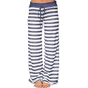 AMiERY Women's Comfy Casual Pajama Pants Floral Print Drawstring Palazzo Lounge Pants Wide Leg